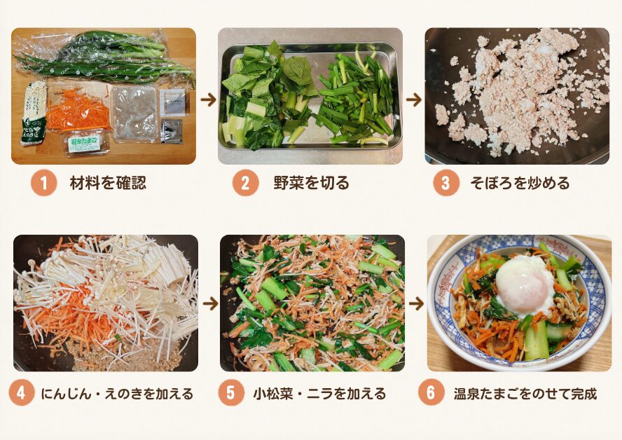 ビビンバの作り方手順の写真